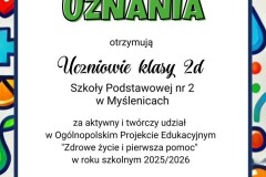 Certyfikat-Zdrowe życie i pierwsza pomoc - 2