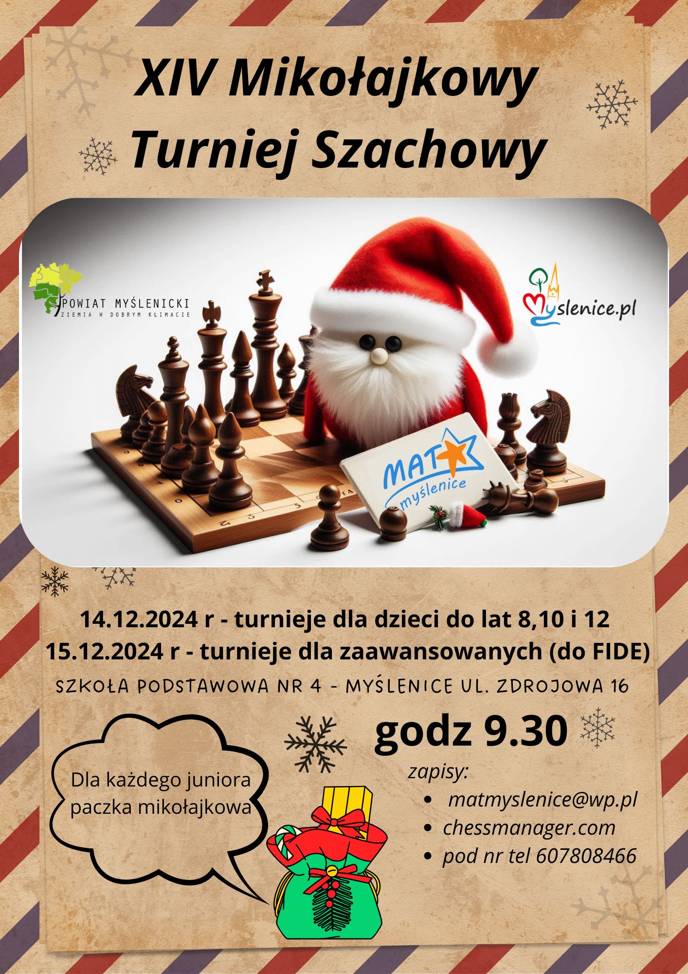 MIKOŁAJKOWY TURNIEJ SZACHOWY