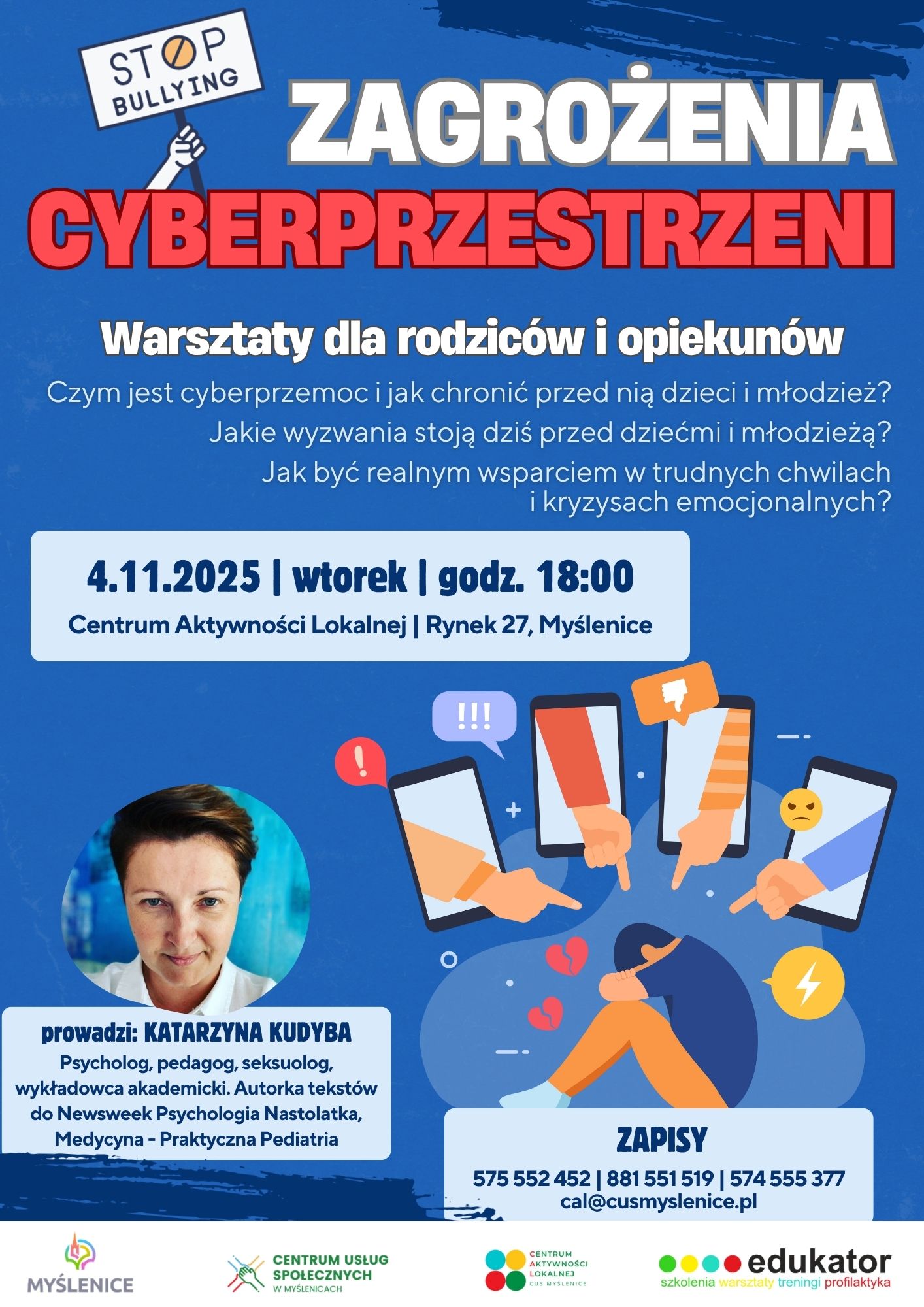 WARSZTATY – ZAGROŻENIA CYBERPRZESTRZENI