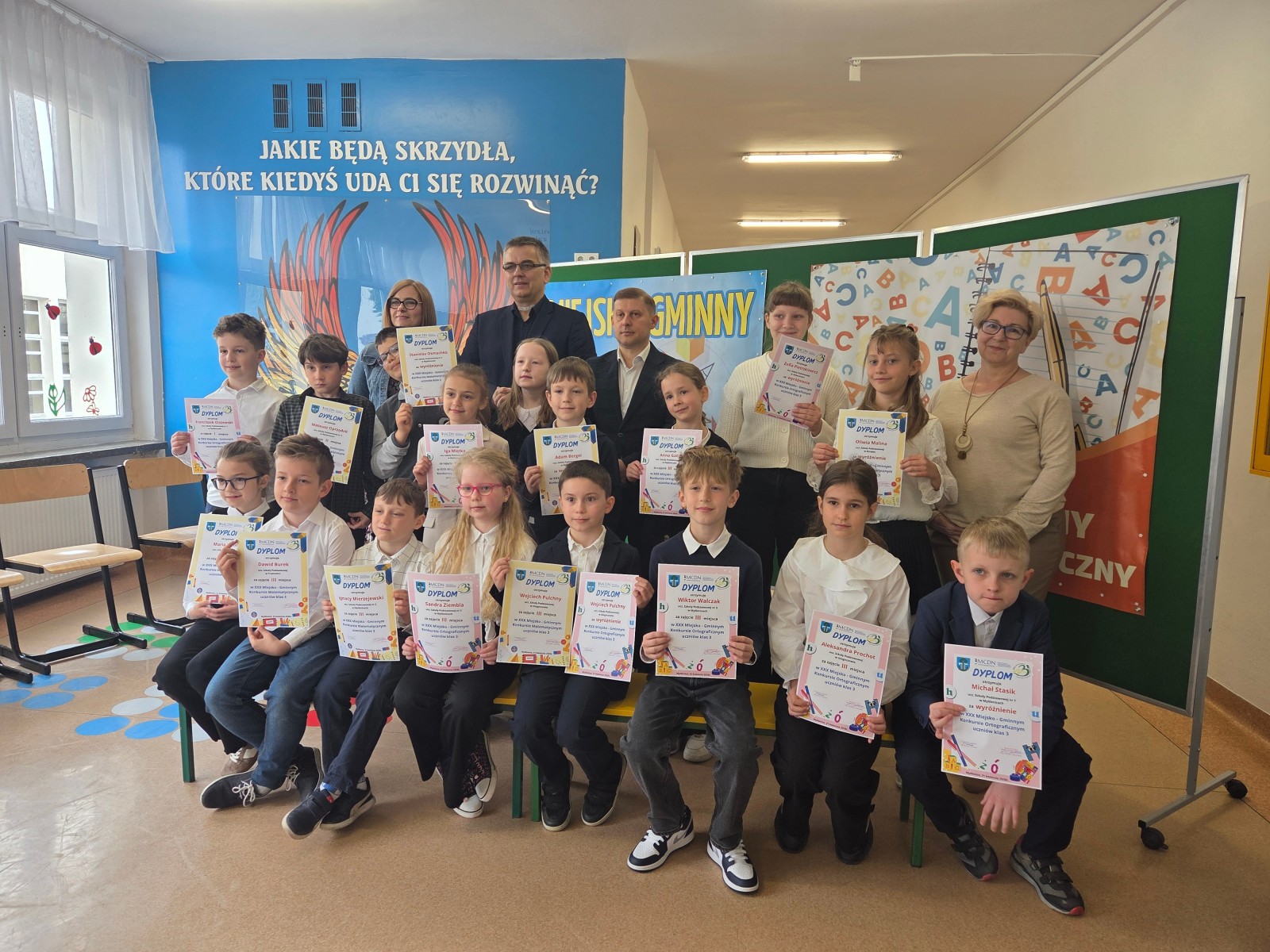 SUKCES UCZNIÓW NASZEJ SZKOŁY W MIEJSKO- GMINNYM KONKURSIE MATEMATYCZNYM