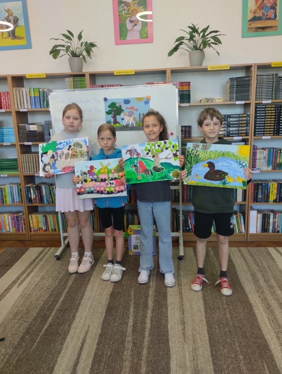 KONKURS BIBLIOTECZNY „RYSUNKOWE WYZWANIA” ROZSTRZYGNIĘTY!